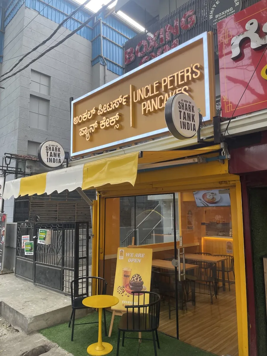 Uncle Peter's Pancakes storefront in Koramangala, Bengaluru